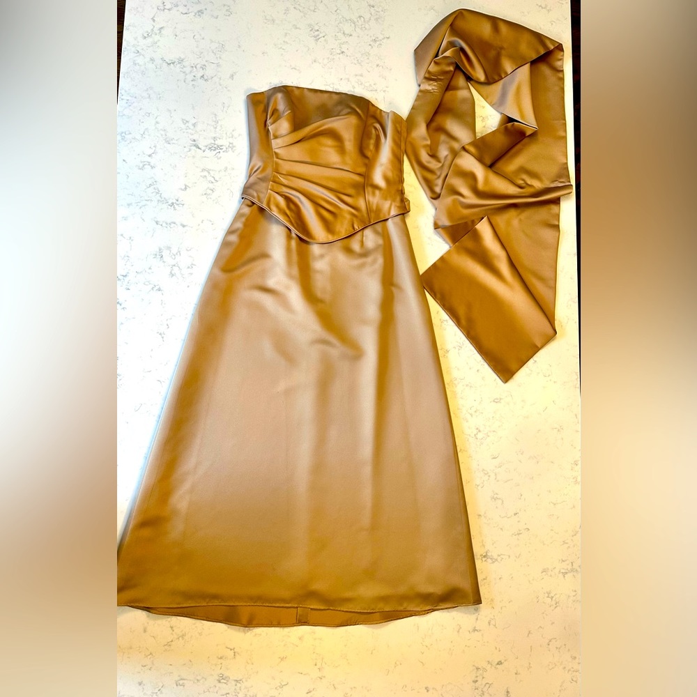 2 Piece formal gown with wrap